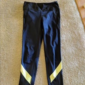 Colorblock mesh athleta workout leggings